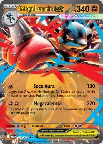 Mega Lucario ex (077/132) — Megaevolução