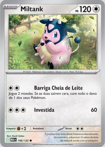 Carta Miltank (106/132) do set Megaevolução — Pokémon TCG | Bynx