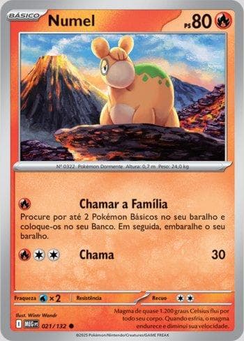 Carta Numel (021/132) do set Megaevolução — Pokémon TCG | Bynx