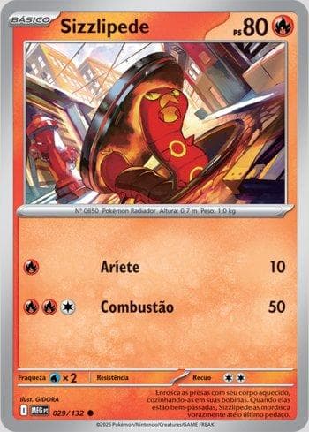 Sizzlipede (029/132) — Megaevolução