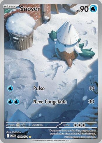Carta Snover (140/132) do set Megaevolução — Pokémon TCG | Bynx