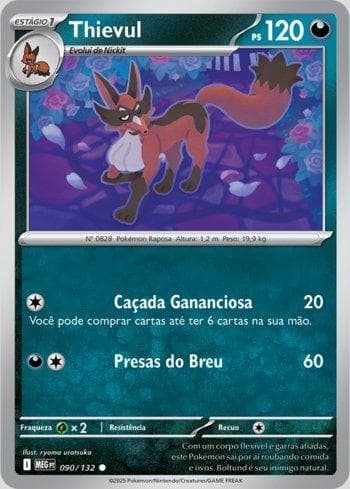 Carta Thievul (090/132) do set Megaevolução — Pokémon TCG | Bynx