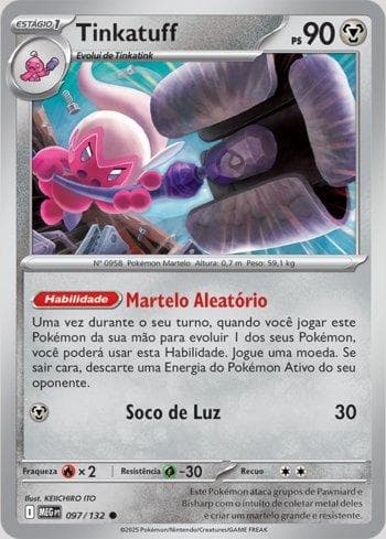 Carta Tinkatuff (097/132) do set Megaevolução — Pokémon TCG | Bynx
