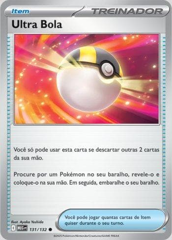 Carta Ultra Ball (131/132) do set Megaevolução — Pokémon TCG | Bynx