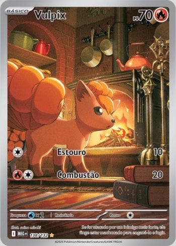 Carta Vulpix (138/132) do set Megaevolução — Pokémon TCG | Bynx