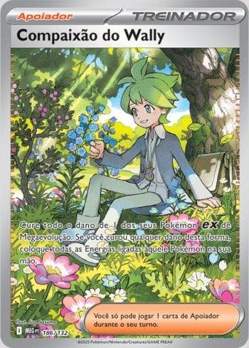 Carta Wally's Compassion (186/132) do set Megaevolução — Pokémon TCG | Bynx