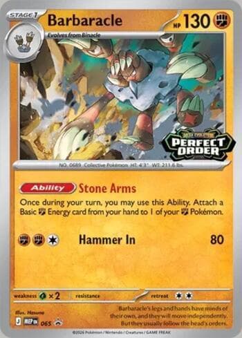 Carta Barbaracle #065 do set Mega Evolution Promos — Pokémon TCG | Bynx