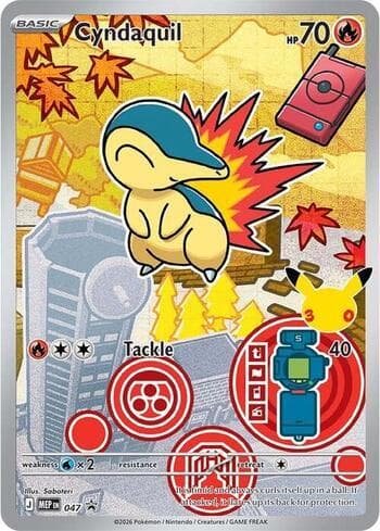 Carta Cyndaquil #047 do set Mega Evolution Promos — Pokémon TCG | Bynx