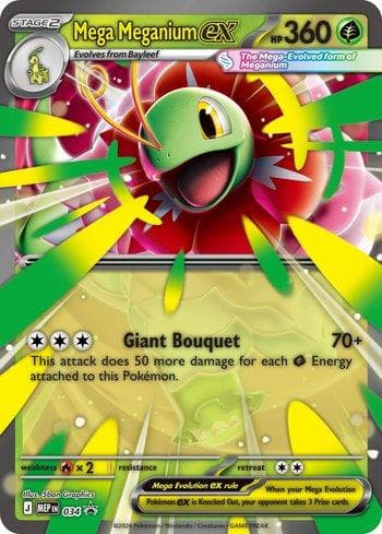 Carta Mega Meganium ex #034 do set Mega Evolution Promos — Pokémon TCG | Bynx