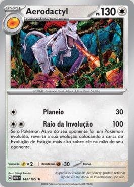 Carta Aerodactyl (142/165) do set 151 — Pokémon TCG | Bynx