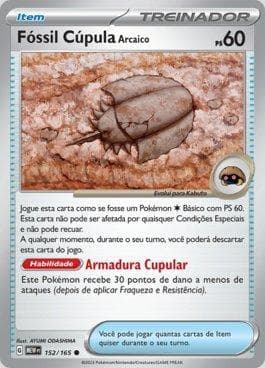 Carta Antique Dome Fossil (152/165) do set 151 — Pokémon TCG | Bynx