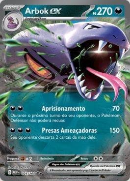 Carta Arbok ex (024/165) do set 151 — Pokémon TCG | Bynx