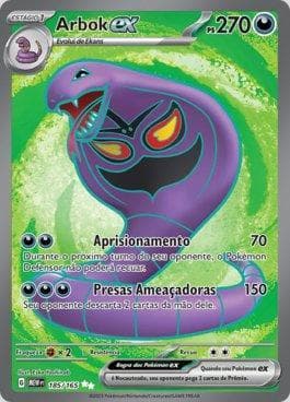 Carta Arbok ex (185/165) do set 151 — Pokémon TCG | Bynx
