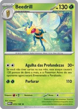 Carta Beedrill (015/165) do set 151 — Pokémon TCG | Bynx