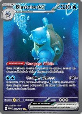 Carta Blastoise ex (200/165) do set 151 — Pokémon TCG | Bynx