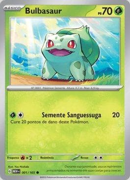 Carta Bulbasaur (001/165) do set 151 — Pokémon TCG | Bynx
