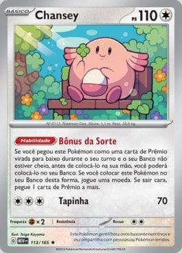 Carta Chansey (113/165) do set 151 — Pokémon TCG | Bynx