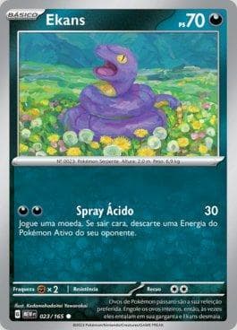 Carta Ekans (023/165) do set 151 — Pokémon TCG | Bynx