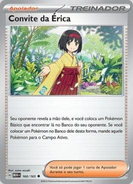 Carta Erika's Invitation (160/165) do set 151 — Pokémon TCG | Bynx