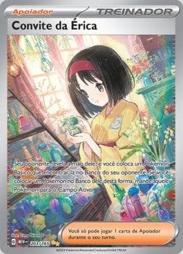 Carta Erika's Invitation (203/165) do set 151 — Pokémon TCG | Bynx