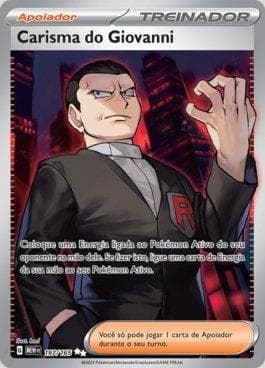 Carta Giovanni's Charisma (197/165) do set 151 — Pokémon TCG | Bynx