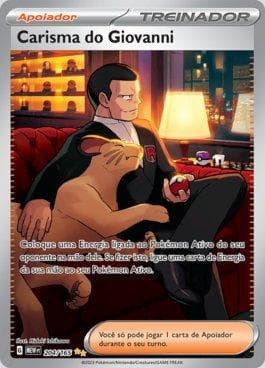 Carta Giovanni's Charisma (204/165) do set 151 — Pokémon TCG | Bynx