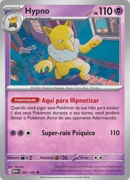 Carta Hypno (097/165) do set 151 — Pokémon TCG | Bynx