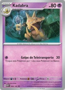 Carta Kadabra (064/165) do set 151 — Pokémon TCG | Bynx