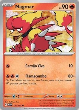 Carta Magmar (126/165) do set 151 — Pokémon TCG | Bynx
