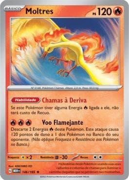 Carta Moltres (146/165) do set 151 — Pokémon TCG | Bynx