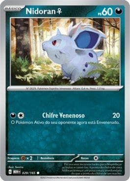 Carta Nidoran Female (029/165) do set 151 — Pokémon TCG | Bynx