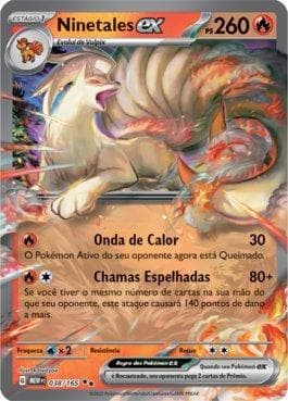 Carta Ninetales ex (038/165) do set 151 — Pokémon TCG | Bynx