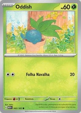Carta Oddish (043/165) do set 151 — Pokémon TCG | Bynx