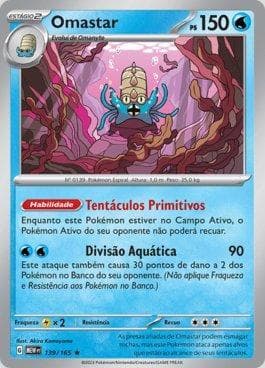 Carta Omastar (139/165) do set 151 — Pokémon TCG | Bynx
