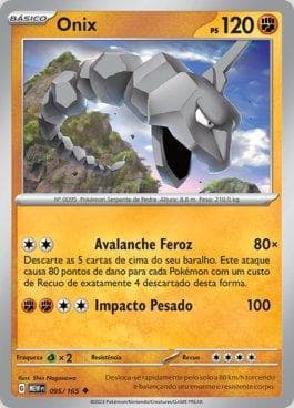 Carta Onix (095/165) do set 151 — Pokémon TCG | Bynx