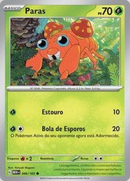 Carta Paras (046/165) do set 151 — Pokémon TCG | Bynx