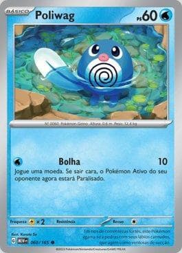 Carta Poliwag (060/165) do set 151 — Pokémon TCG | Bynx