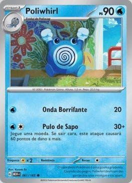 Carta Poliwhirl (061/165) do set 151 — Pokémon TCG | Bynx