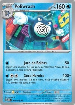 Carta Poliwrath (062/165) do set 151 — Pokémon TCG | Bynx