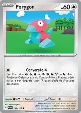 Carta Porygon (137/165) do set 151 — Pokémon TCG | Bynx
