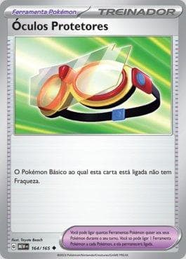 Carta Protective Goggles (164/165) do set 151 — Pokémon TCG | Bynx
