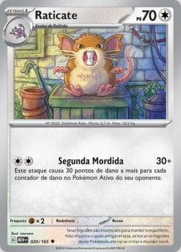 Carta Raticate (020/165) do set 151 — Pokémon TCG | Bynx