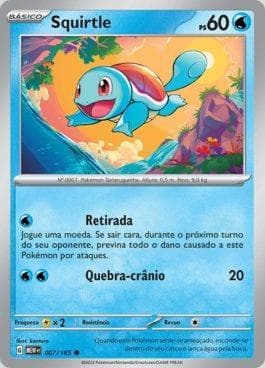 Carta Squirtle (007/165) do set 151 — Pokémon TCG | Bynx