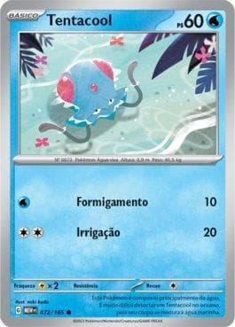 Carta Tentacool (072/165) do set 151 — Pokémon TCG | Bynx