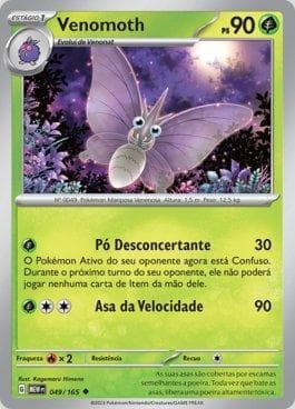 Carta Venomoth (049/165) do set 151 — Pokémon TCG | Bynx