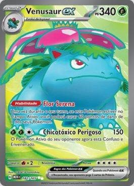 Carta Venusaur ex (182/165) do set 151 — Pokémon TCG | Bynx