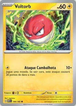 Carta Voltorb (100/165) do set 151 — Pokémon TCG | Bynx