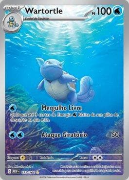 Carta Wartortle (171/165) do set 151 — Pokémon TCG | Bynx