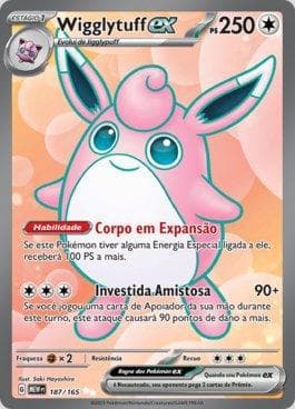 Carta Wigglytuff ex (187/165) do set 151 — Pokémon TCG | Bynx
