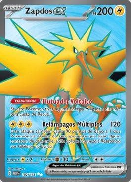 Carta Zapdos ex (192/165) do set 151 — Pokémon TCG | Bynx